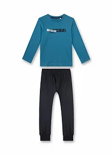 Пижама Sanetta Длинная Синяя для Мальчиков - Фото 1