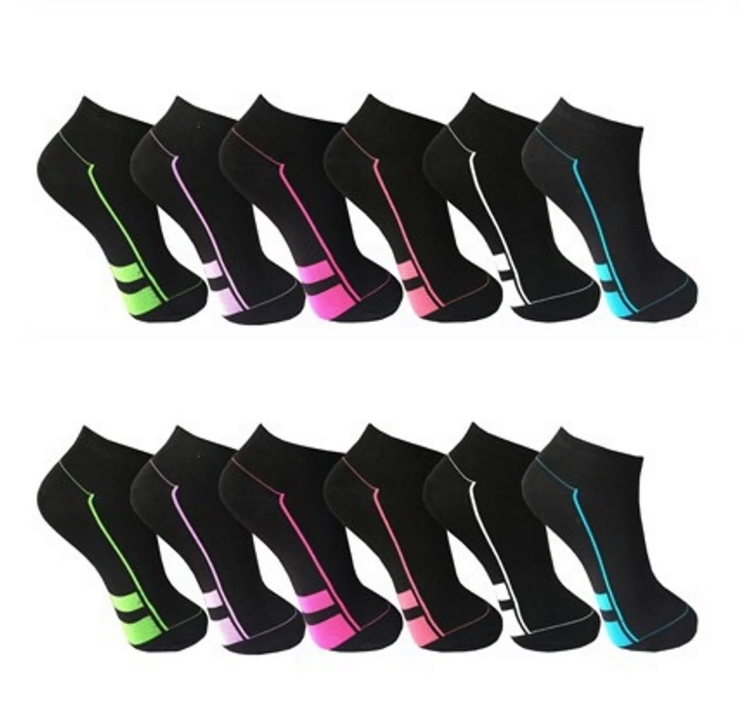 Шкарпетки Trainer Багатобарвні, 12 пар, розмір 35-38 / 39-42, фото №1