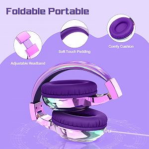 Наушники JYPS Детские Проводные 85/94 дБ Ограничение громкости С микрофоном и разъёмом 3.5 мм цена на synthetic.ua - Фото 1 Наушники JYPS Детские Проводные 85/94 дБ Ограничение громкости С микрофоном и разъёмом 3.5 мм synthetic.ua - Фото 1