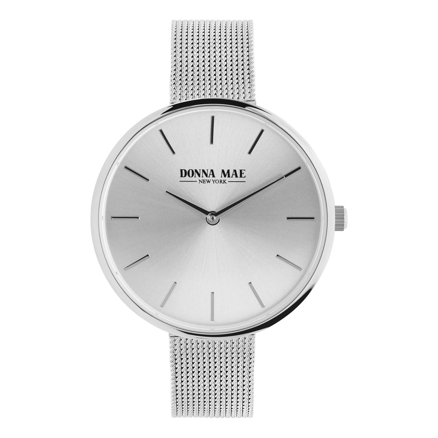 Женские часы Lucardi Donna Mae с сетчатым ремешком, серебристый, сталь, серебристый тон, 38 мм, серебристый, сталь, фото №1