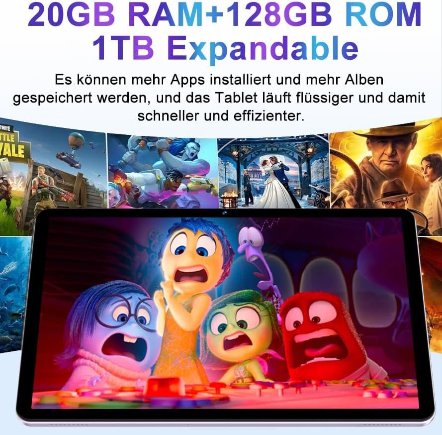 Планшет 10.1"JUEDUR R700 (6+14)/128ГБ 5G 8 ядер Android 14 6000 mAh Розовый, фото №4