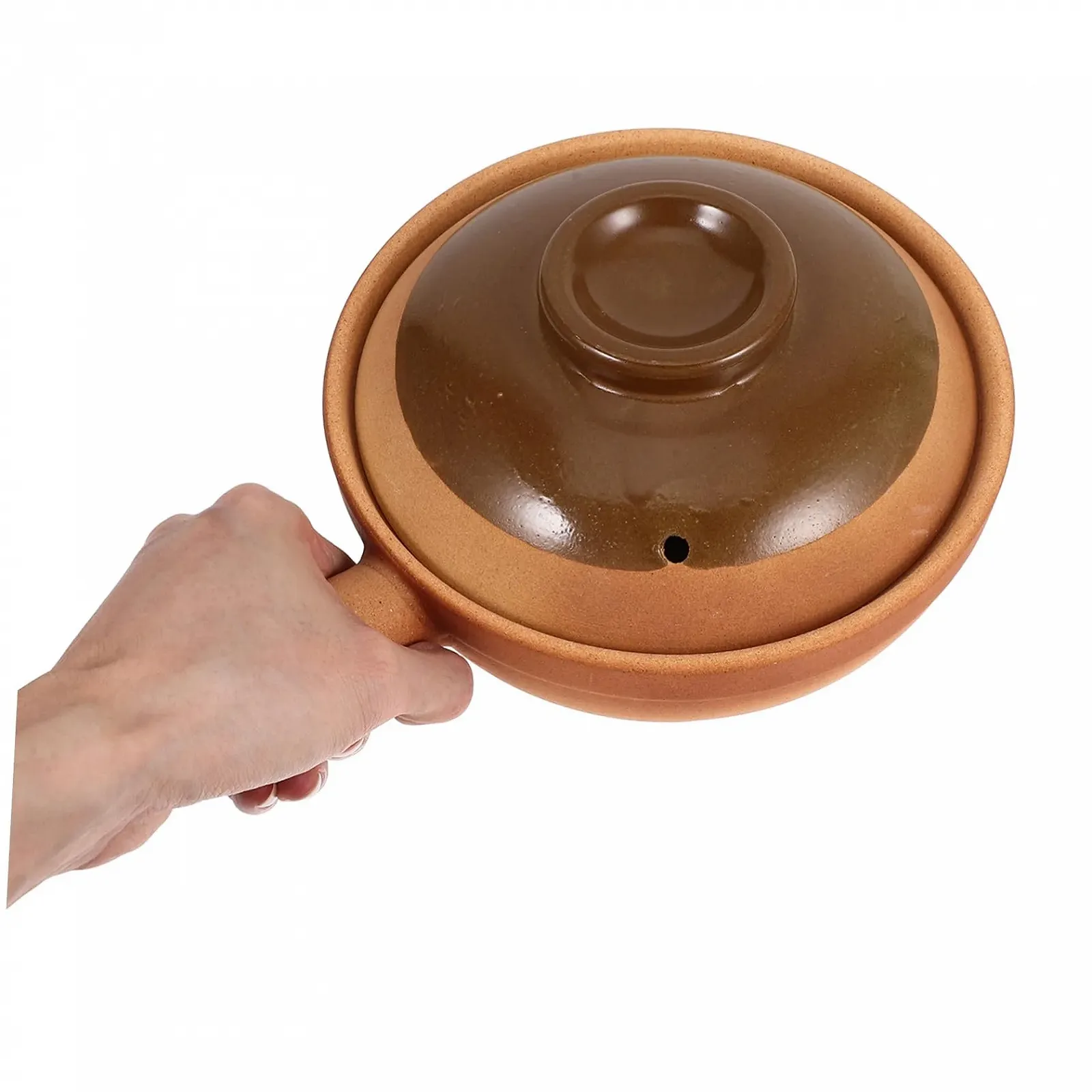 Горшок для приготовления Garneck Chinese Clay Pot керамический с крышкой, фото №3