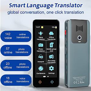 Пристрій для перекладу мов AI-перекладач 142 мови Офлайн-переклад Миттєвий synthetic.ua - Фото 1