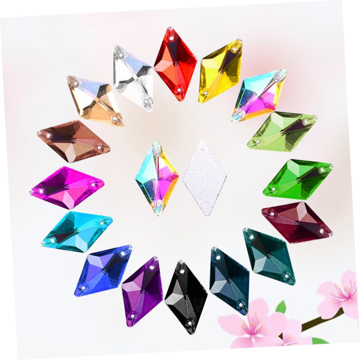 Стразы Плоские Бриллиантовые Кристаллы для шитья, 84 шт., фото №9