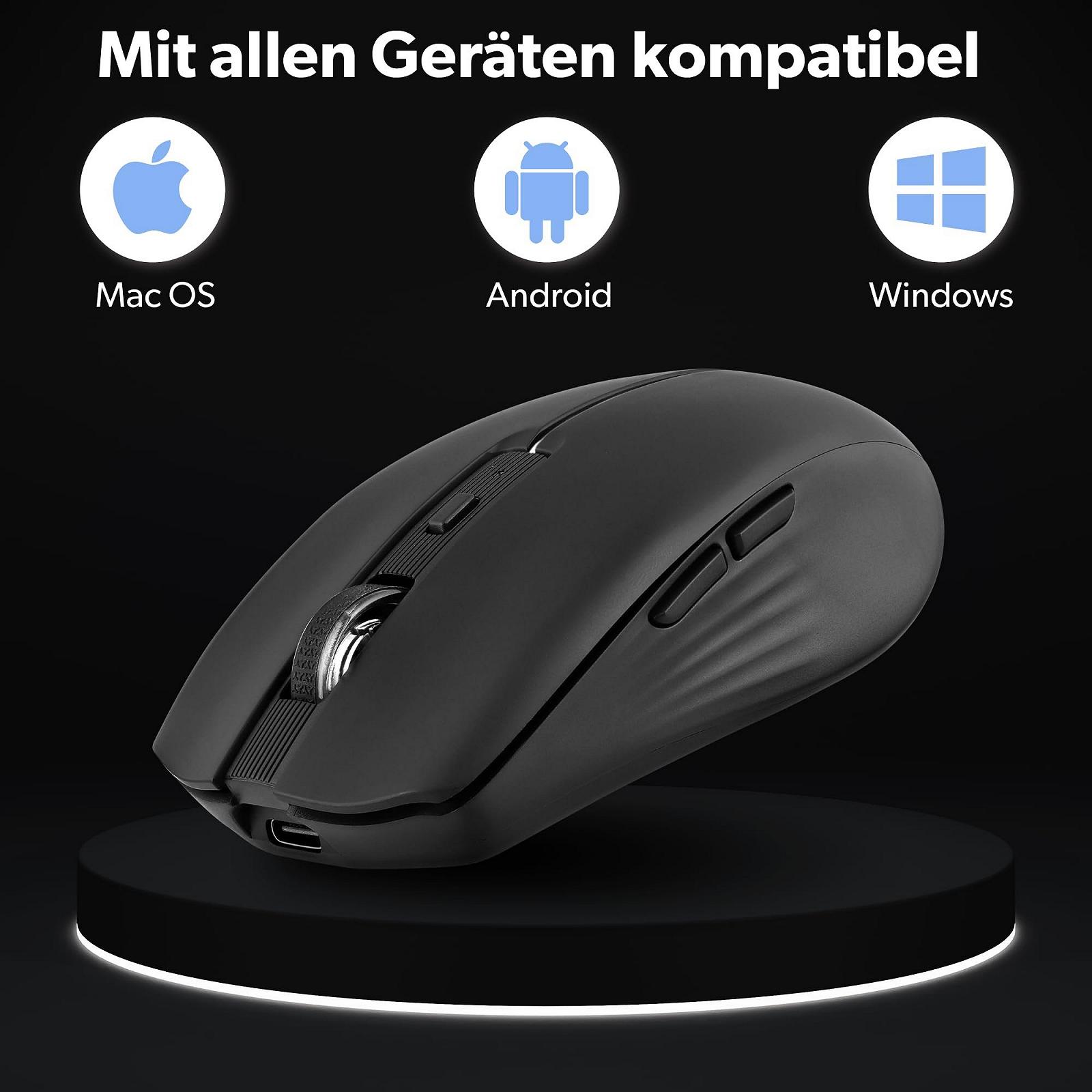 Мышь Беспроводная T'nB Dual Mode Bluetooth и USB-A, Перезаряжаемая, 1600 DPI, 6 Кнопок, Черный, фото №7