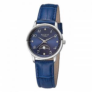 Купити Жіночий аналоговий годинник REGENT UR2112552, шкіряний ремінець, синій, сріблясто-синій ремінець - Фото 1 Жіночий аналоговий годинник REGENT UR2112552, шкіряний ремінець, синій, сріблясто-синій ремінець - Фото 1