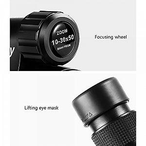 Монокуляр DERBUT Hochleistungs-Prisma 10-30X50 для Android-телефонов с держателем для смартфона, штатив для наблюдения за птицами, охоты, кемпинга, ручной телескоп synthetic.ua - Фото 1