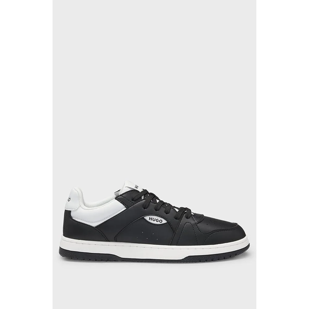 Кросівки HUGO Hadrian Tenn зі штучної шкіри на шнурівці з логотипом, фото №4
