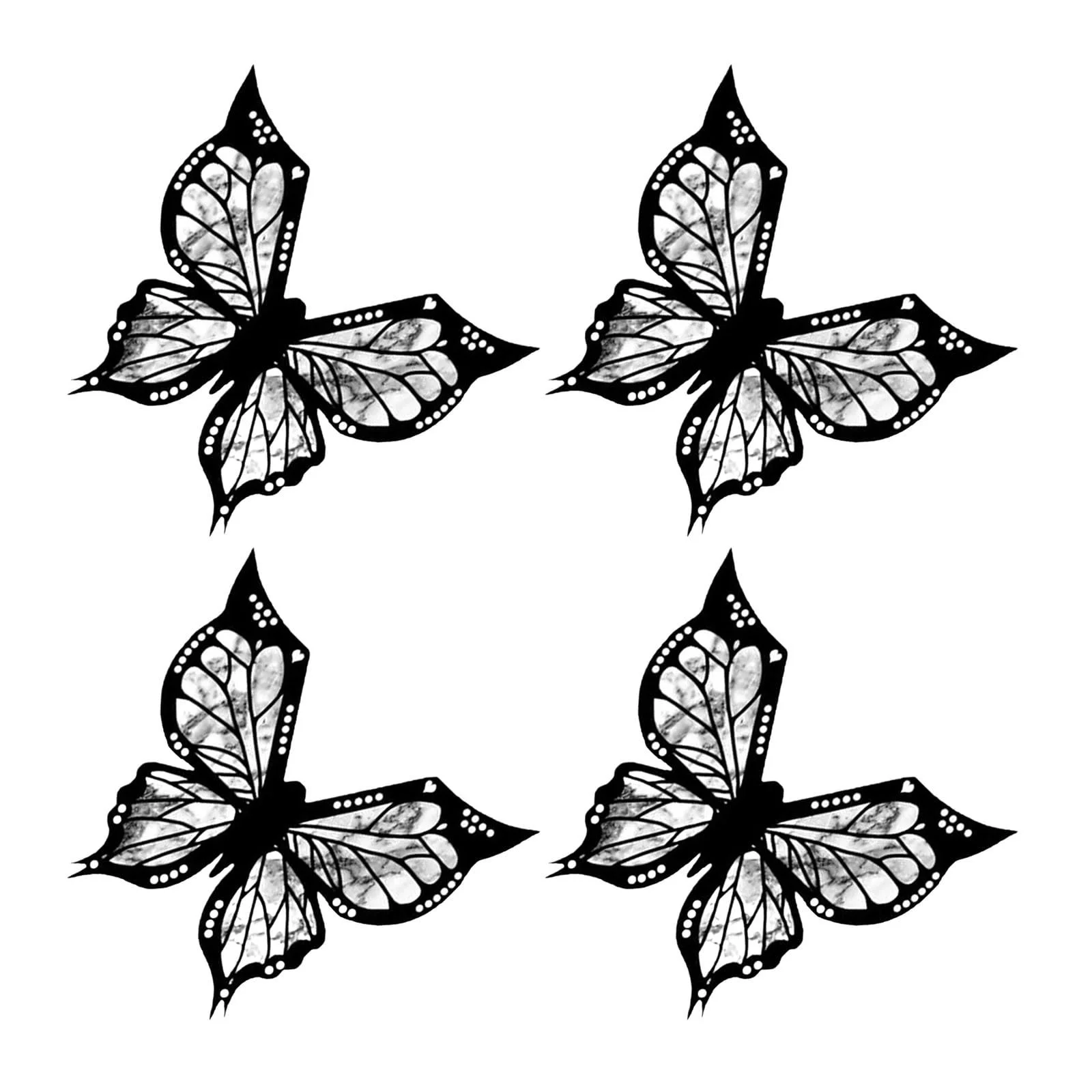 Трафарети для підводки YOGOTEU, метелики, фото №6