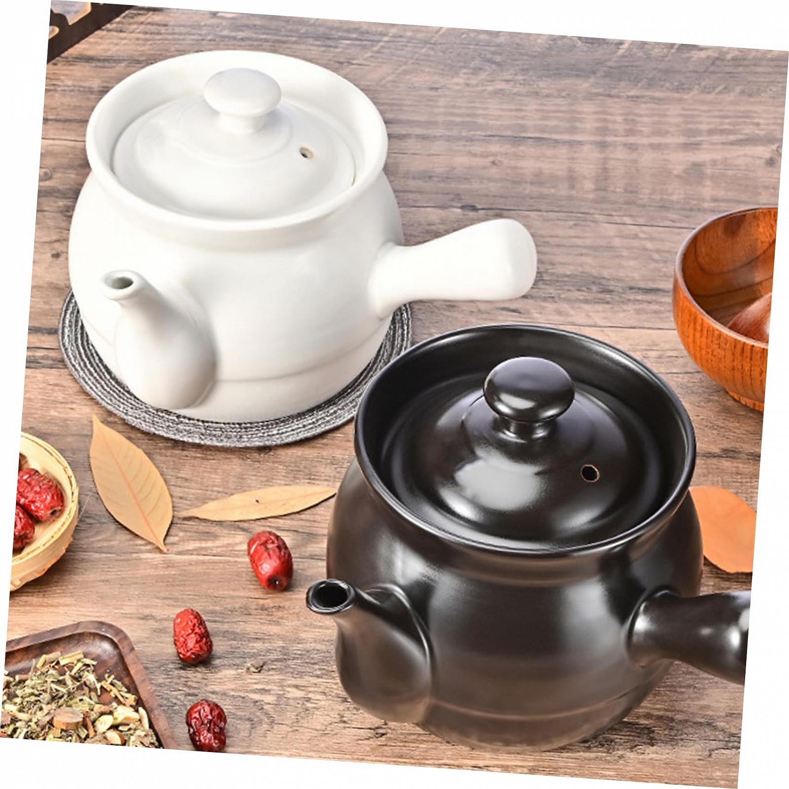 Горщик для приготування керамічний для трав та чаю термостійкий з ергономічною ручкою, фото №9