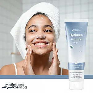 Гель для умывания Hyaluronic, для нежного очищения лица и снятия макияжа, для сухой и чувствительной кожи, увлажняет кожу, мягкое вспенивание synthetic.ua - Фото 1