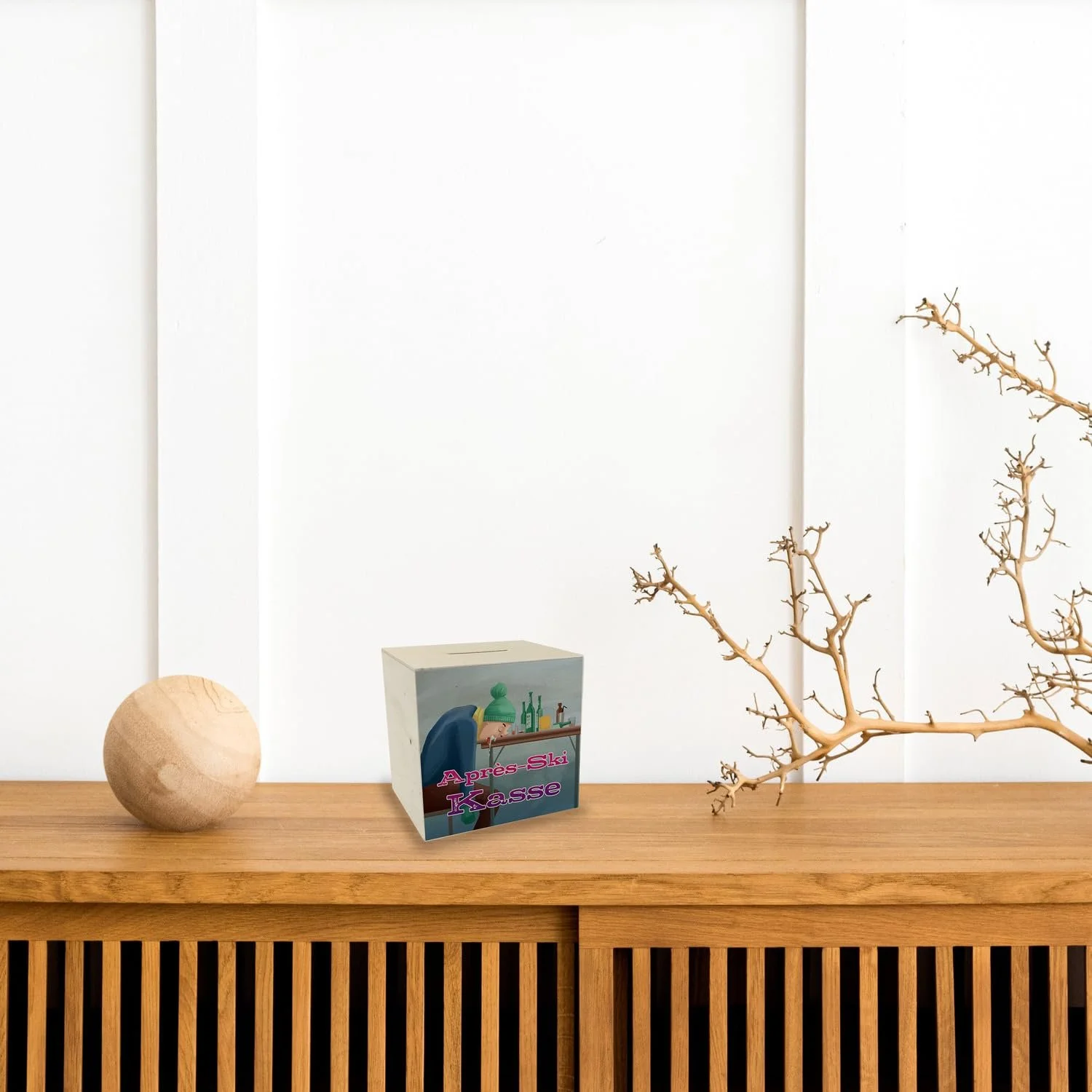 Скарбничка дерев'яна Après-Ski Cashier із кумедним мотивом, фото №4