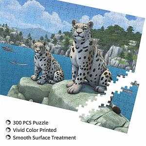 Пазл Snow Leopard Final bringer 300 деталей 40 x 28 см synthetic.ua - Фото 1