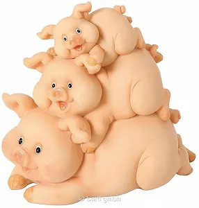 Скарбничка Piggy Bank Stack Полірезин synthetic.ua - Фото 1