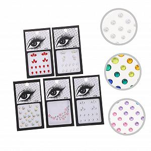 Наклейки зі стразами minkissy 25 аркушів synthetic.ua - Фото 1