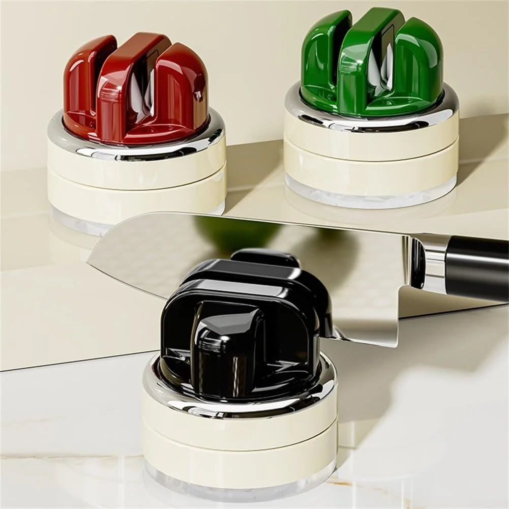 Точилка для ножів Кухонна з вакуумною присоскою Зелена, фото №5