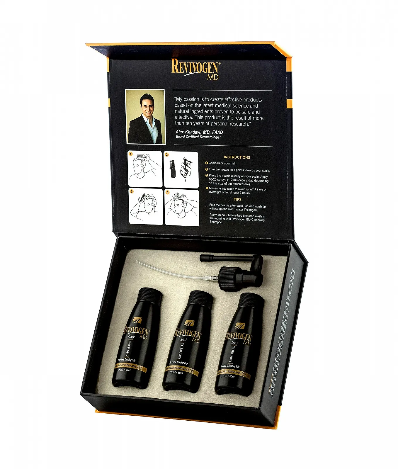 Терапія для шкіри голови REVIVOGEN MD. Натуральний розчин проти випадіння волосся для тонкого та рідкого волосся., фото №1 Терапія для шкіри голови REVIVOGEN MD. Натуральний розчин проти випадіння волосся для тонкого та рідкого волосся., фото №1