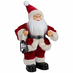 Танцующий Дед Мороз Christmas Paradise 30 см, декоративная фигурка, музыка, движение, красный - Фото 1