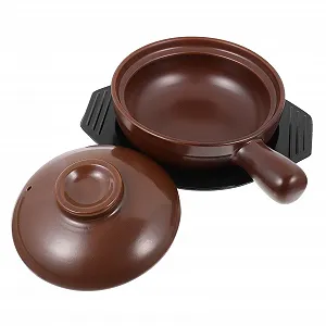 Керамическая кастрюля GLEAVI с ручкой, термостойкая, кислотостойкая, для плиты и духовки, многофункциональная - Фото 1