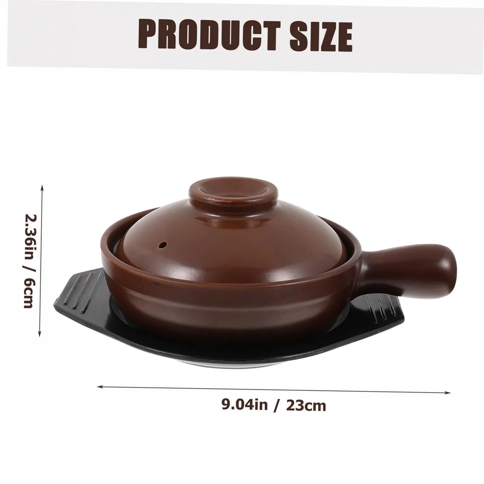 Ківш для запікання SOLUSTRE керамічний з кришкою набір, фото №2