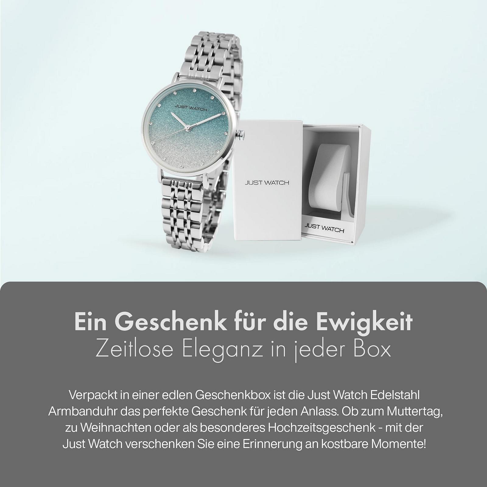 Женские часы Just Watch Ivory JW10156 Браслет из нержавеющей стали, инкрустированный стразами, кварцевый механизм, фото №6 Женские часы Just Watch Ivory JW10156 Браслет из нержавеющей стали, инкрустированный стразами, кварцевый механизм, фото №6