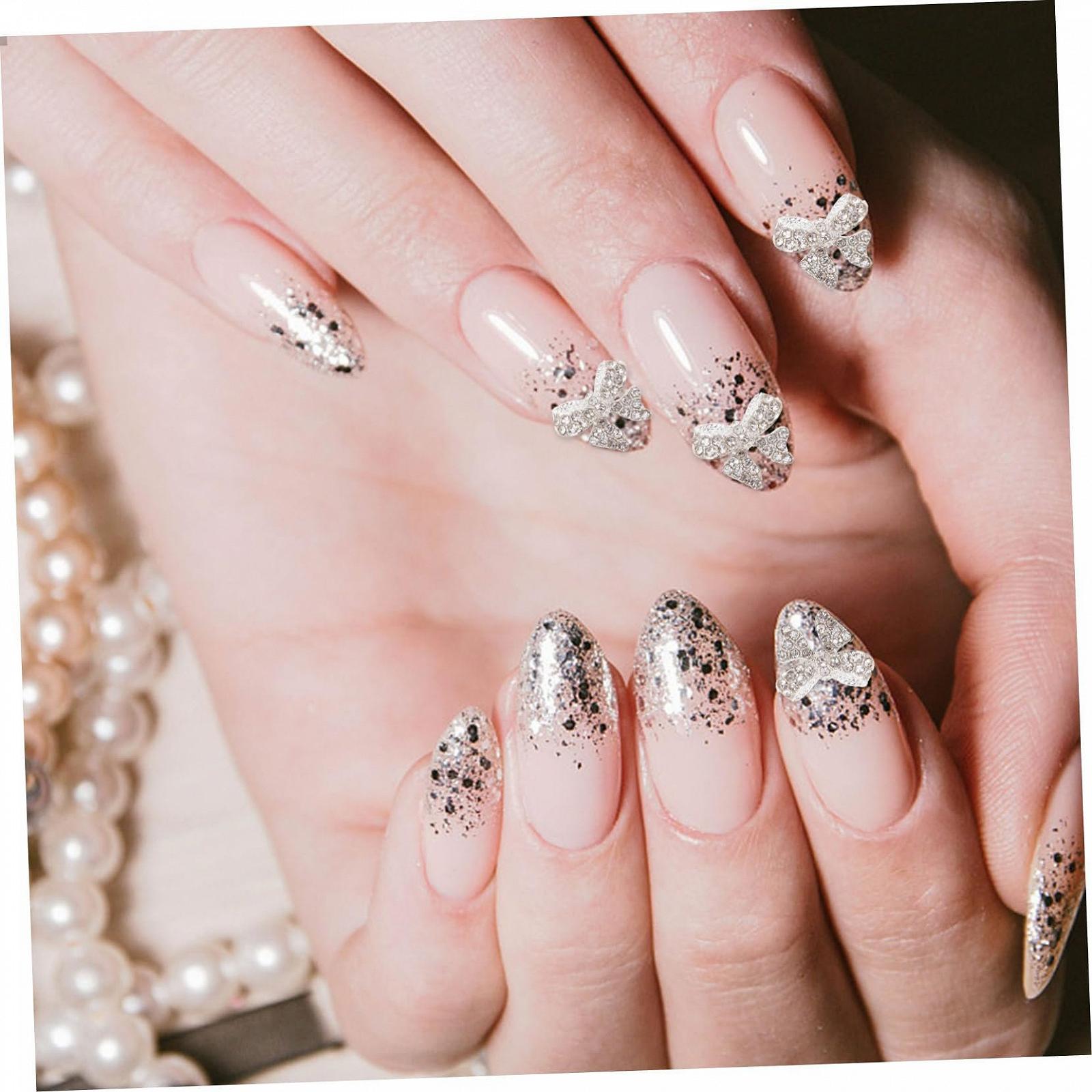 Підвіска для нігтів Healeved, сріблястого кольору, фото №4