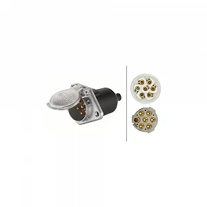 Розетка HELLA 8JB 003 834-001 для DAF MAN SCANIA VOLVO FAUN SISU TATRA JAEGER - Фото 1