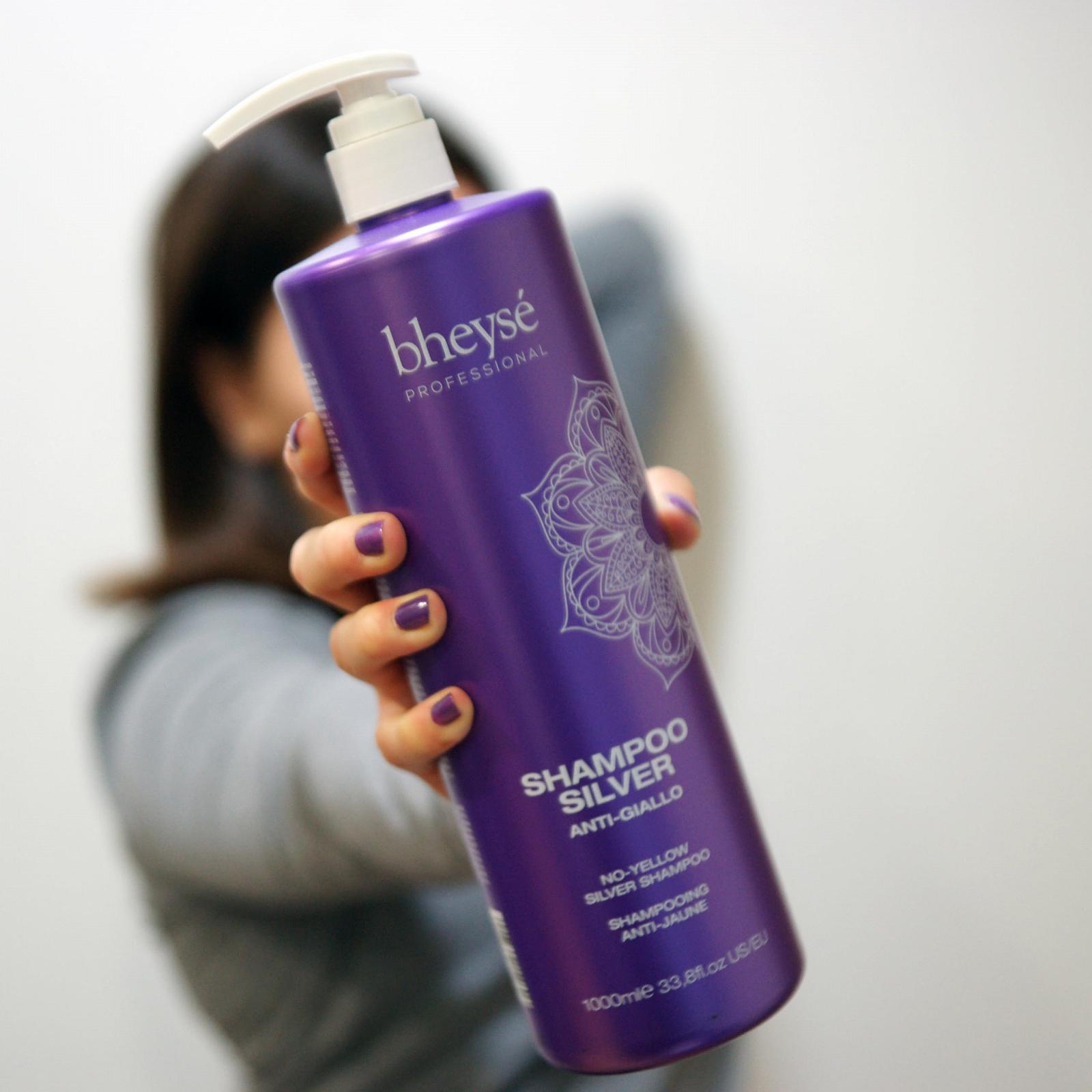Шампунь Bheysé Professional Shaker No Yellow Фіолетові пігменти 1000 мл, фото №4