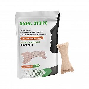 Пластыри для носа 61.3 x 23 мм, Двойной срез для лучшего эффекта, от храпа для облегчения дыхания, 30 шт. - Фото 1
