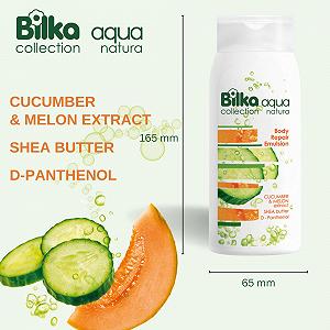 Лосьон для тела Aqua Natura Питательная и увлажняющая восстанавливающая эмульсия для тела с натуральными ингредиентами для улучшения эластичности кожи, 200 мл synthetic.ua - Фото 1