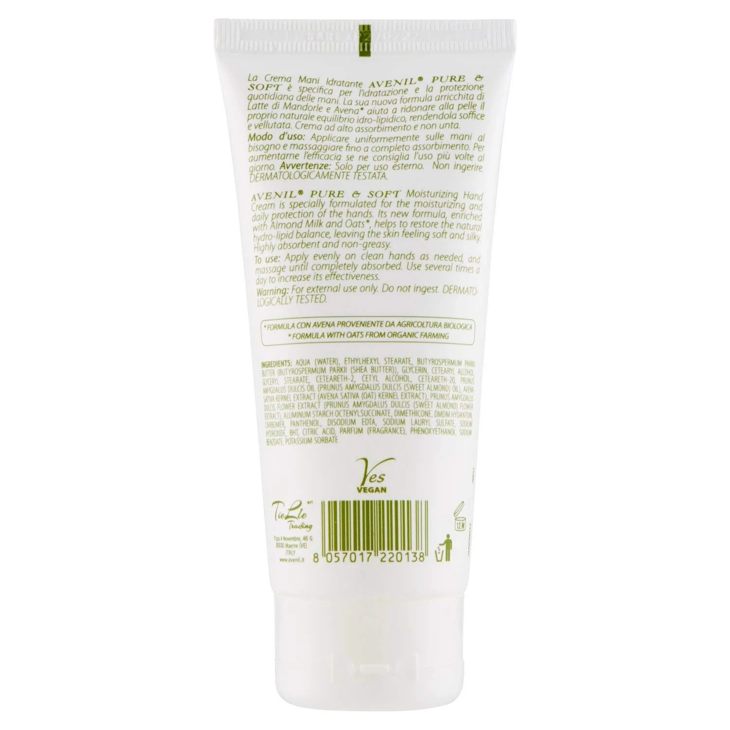 Крем для рук Avenil Pure & Soft Зволожуючий Мигдальне Молоко 100 мл, фото №3