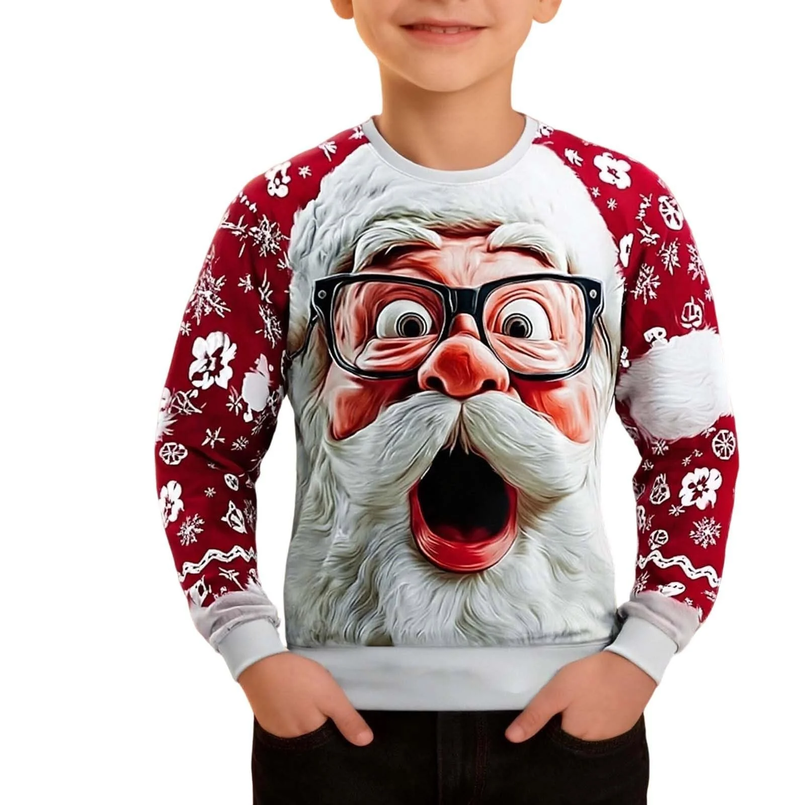 Світшот без капюшона та дівчаток на Різдво, фото №1