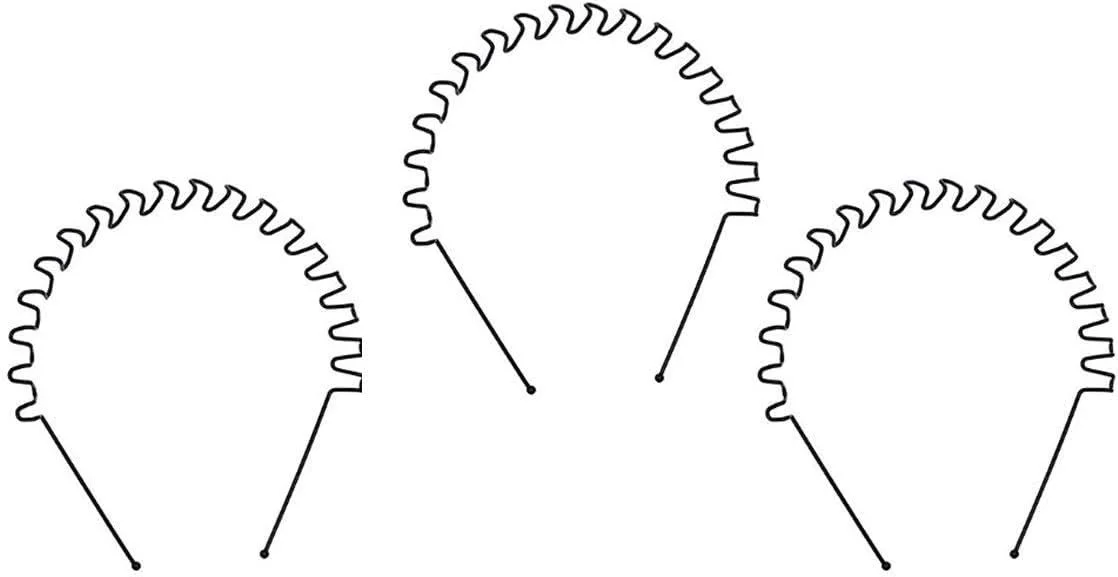 Унисекс Обруч на голову Металл Zigzag, фото №1