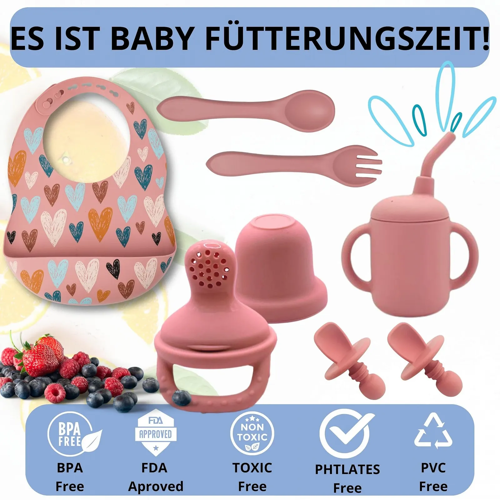 Набір дитячого посуду HappyDoo | 12 предметів, фото №3