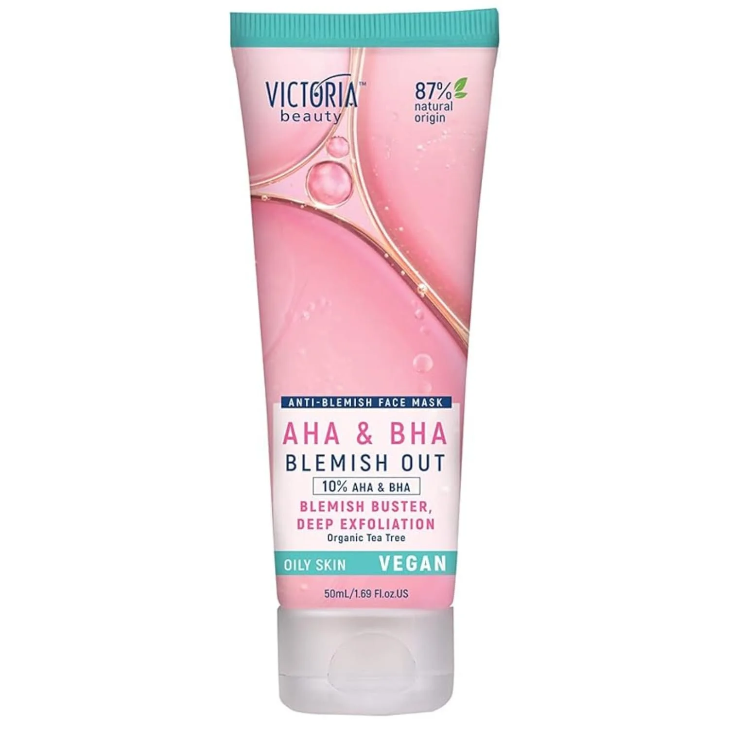 Маска для обличчя Victoria Beauty AHA BHA Peeling з саліциловою кислотою для проблемної та жирної шкіри, 50 мл, фото №1