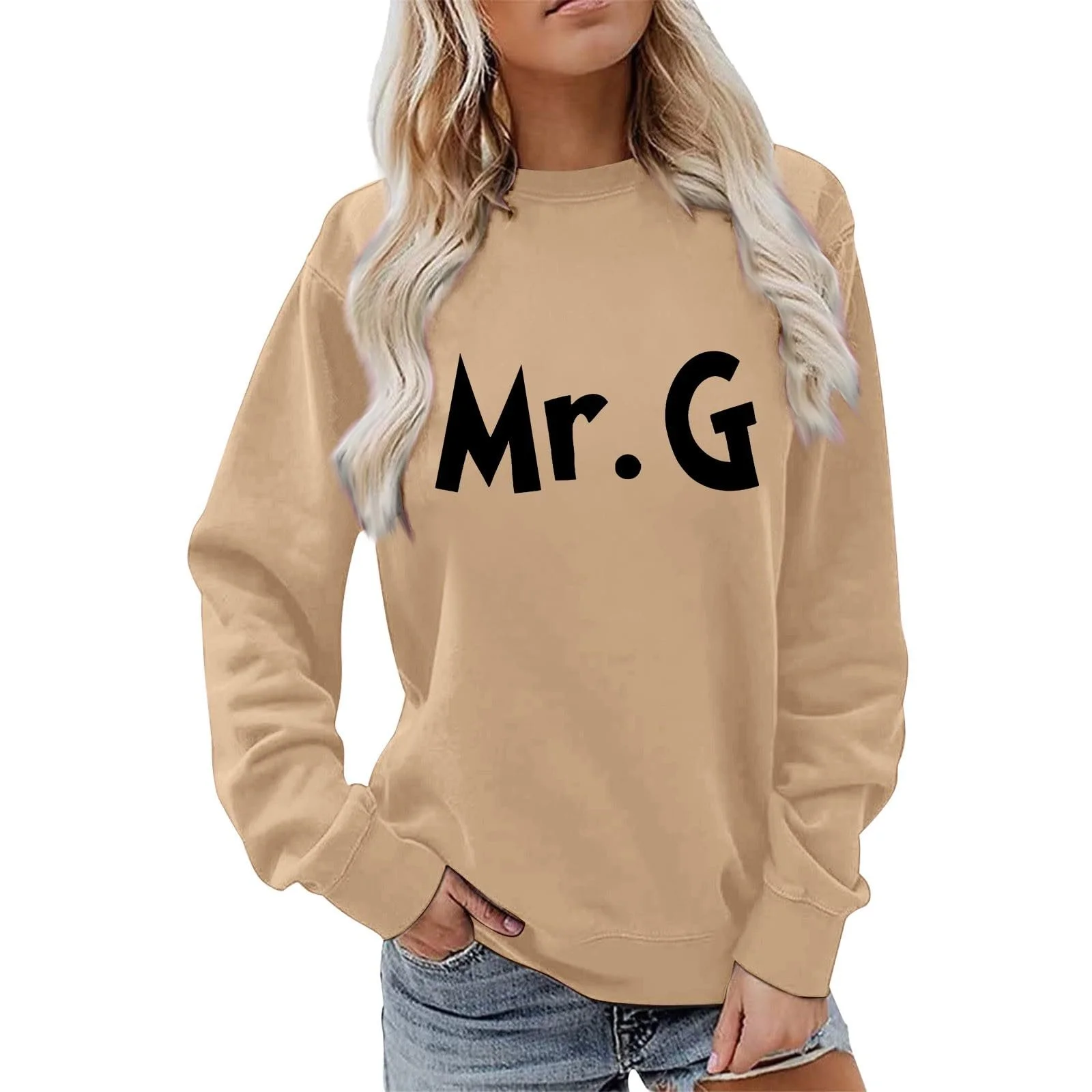 Женский Свитшот Oversize с круглым вырезом, фото №2