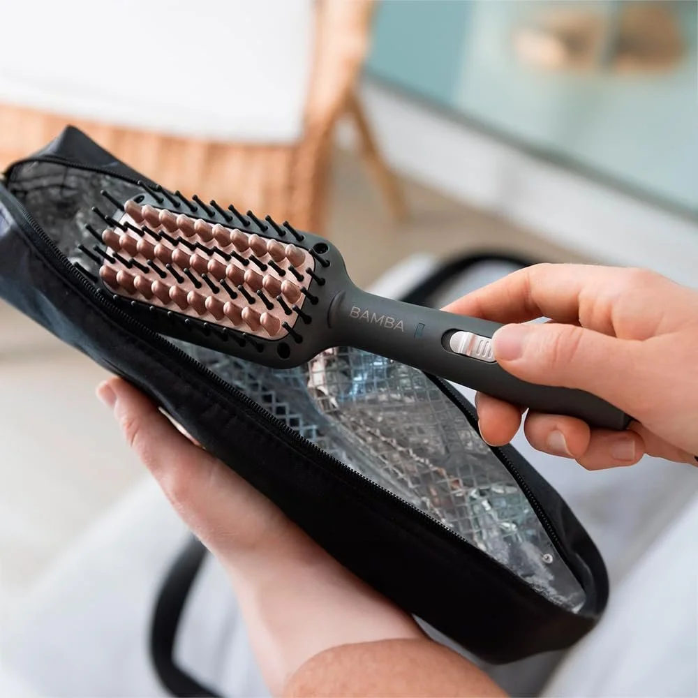 Выпрямитель-щетка Cecotec Reise-Glätteisen Bamba InstantCare 400 Travel Brush дорожный 190°C, фото №4 Выпрямитель-щетка Cecotec Reise-Glätteisen Bamba InstantCare 400 Travel Brush дорожный 190°C, фото №4