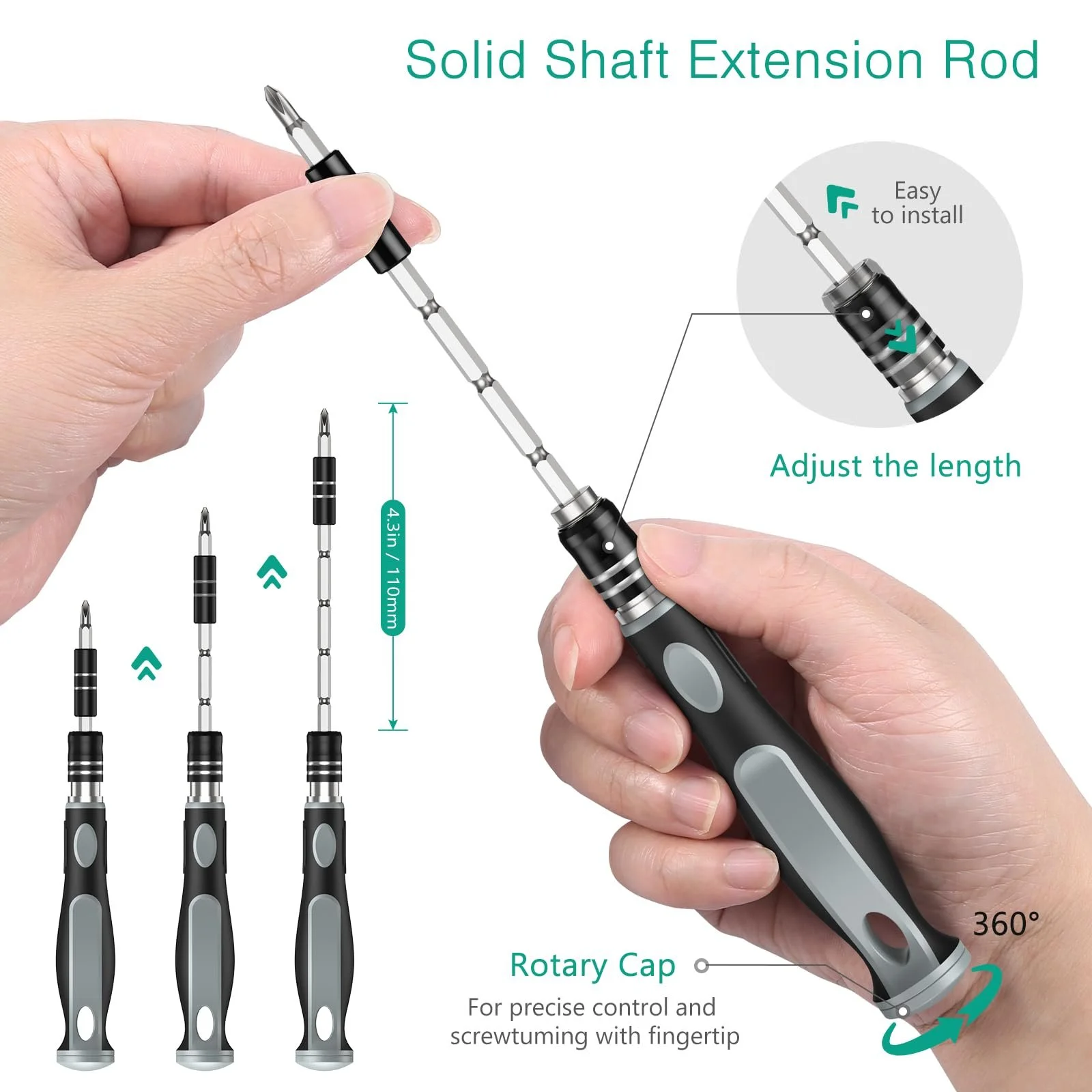 Набор отверток ORIA Precision 48 в 1 Магнитный, фото №4