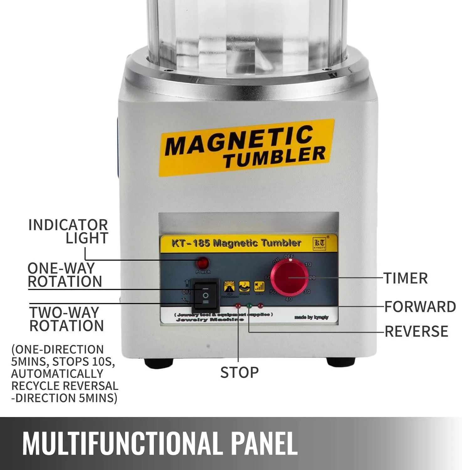 Магнітна полірувальна машина VEVOR KT-1852 Grey, фото №3 Магнітна полірувальна машина VEVOR KT-1852 Grey, фото №3