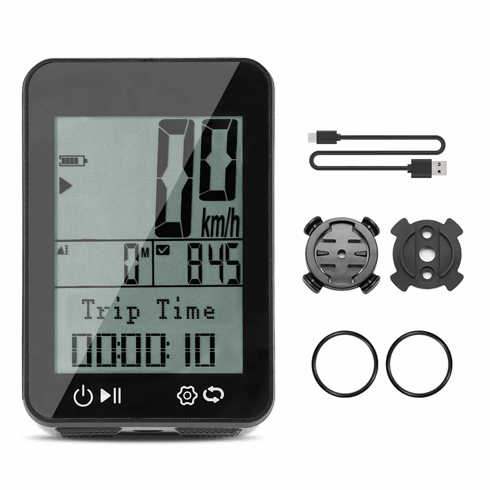 Велокомп'ютер GPS IPX7 Rainproof 2.4" FSTN Display Odometer Speedometer, фото №9 Велокомп'ютер GPS IPX7 Rainproof 2.4" FSTN Display Odometer Speedometer, фото №9