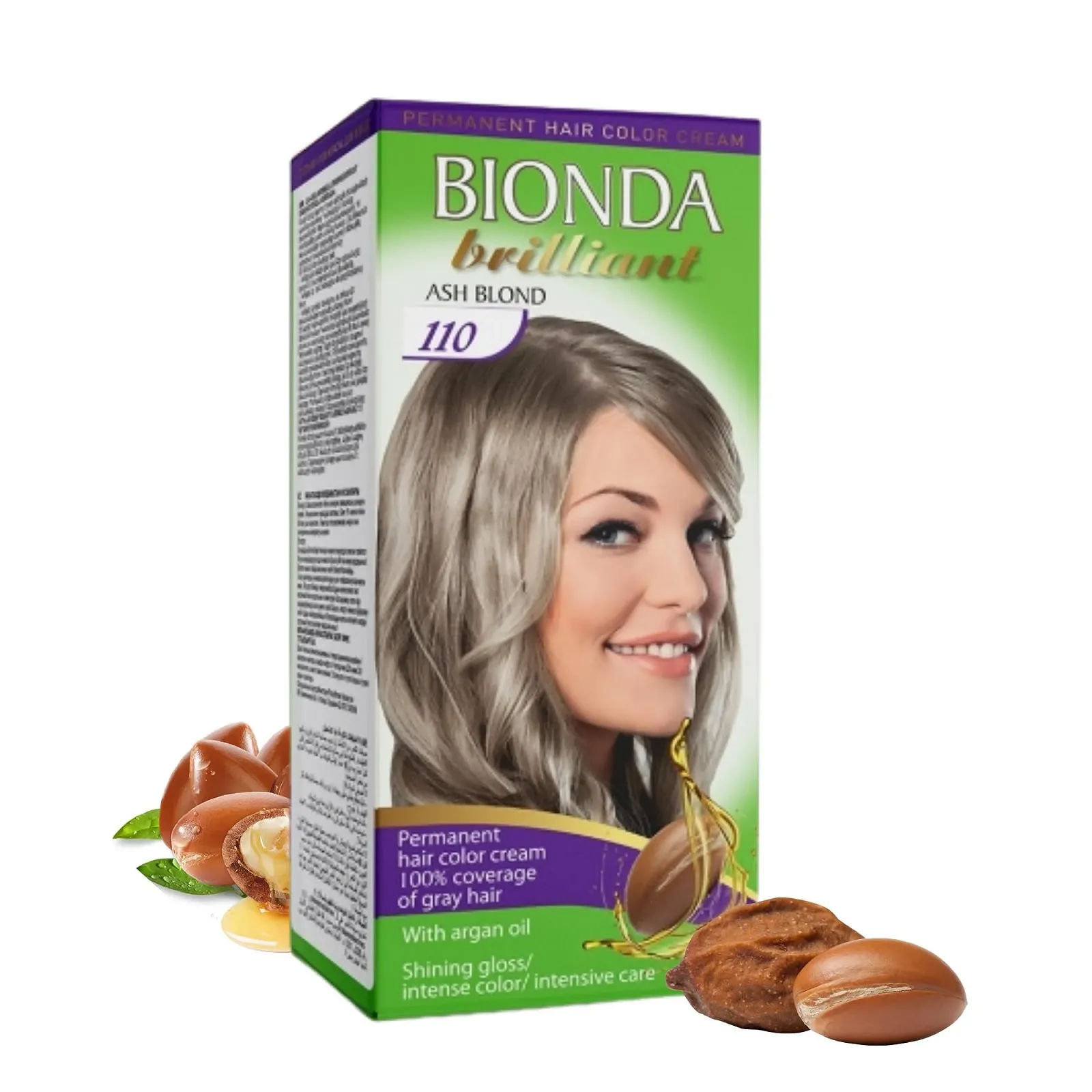 Краска для волос Bionda Brilliant Стойкая 110 Пепельный Блонд, 100 мл, фото №1