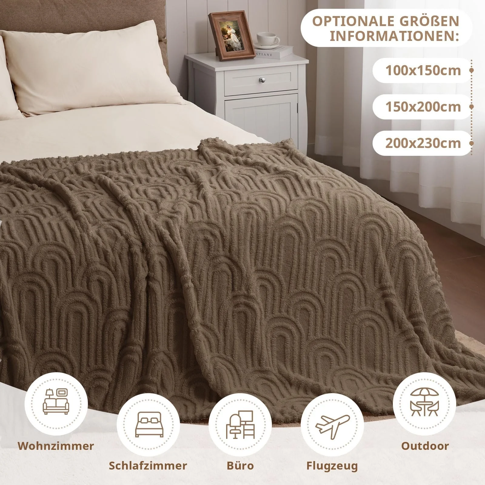 Плед Miyacare Cuddly Blanket Fluffy 100 x 150 см, фото №3