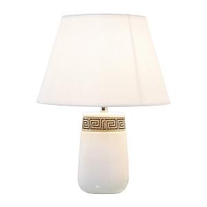 Настільна лампа DRW Керамічна зі стразами Біла 30 x 39 см synthetic.ua - Фото 1