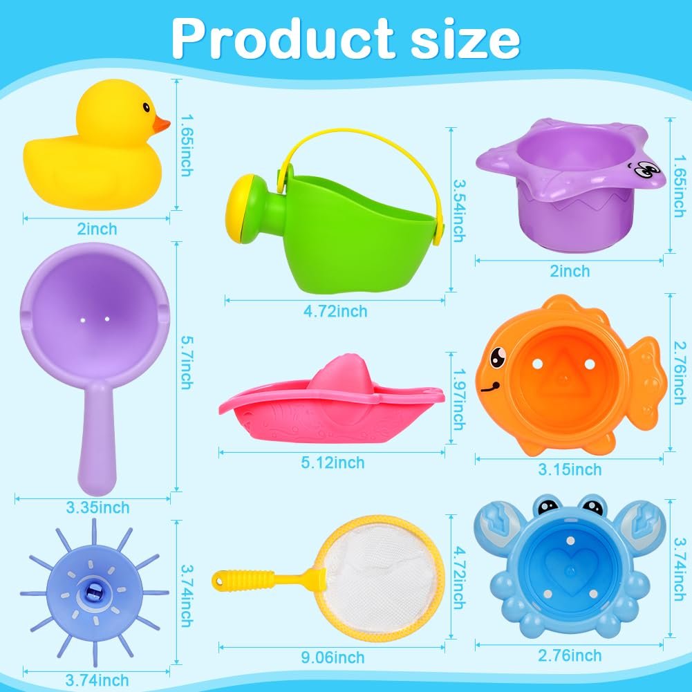 Игрушки для ванны Vicloon, набор 16 штук, фото №2