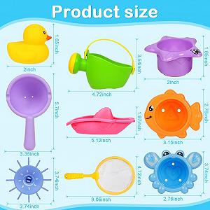 Игрушки для ванны Vicloon, набор 16 штук synthetic.ua - Фото 1