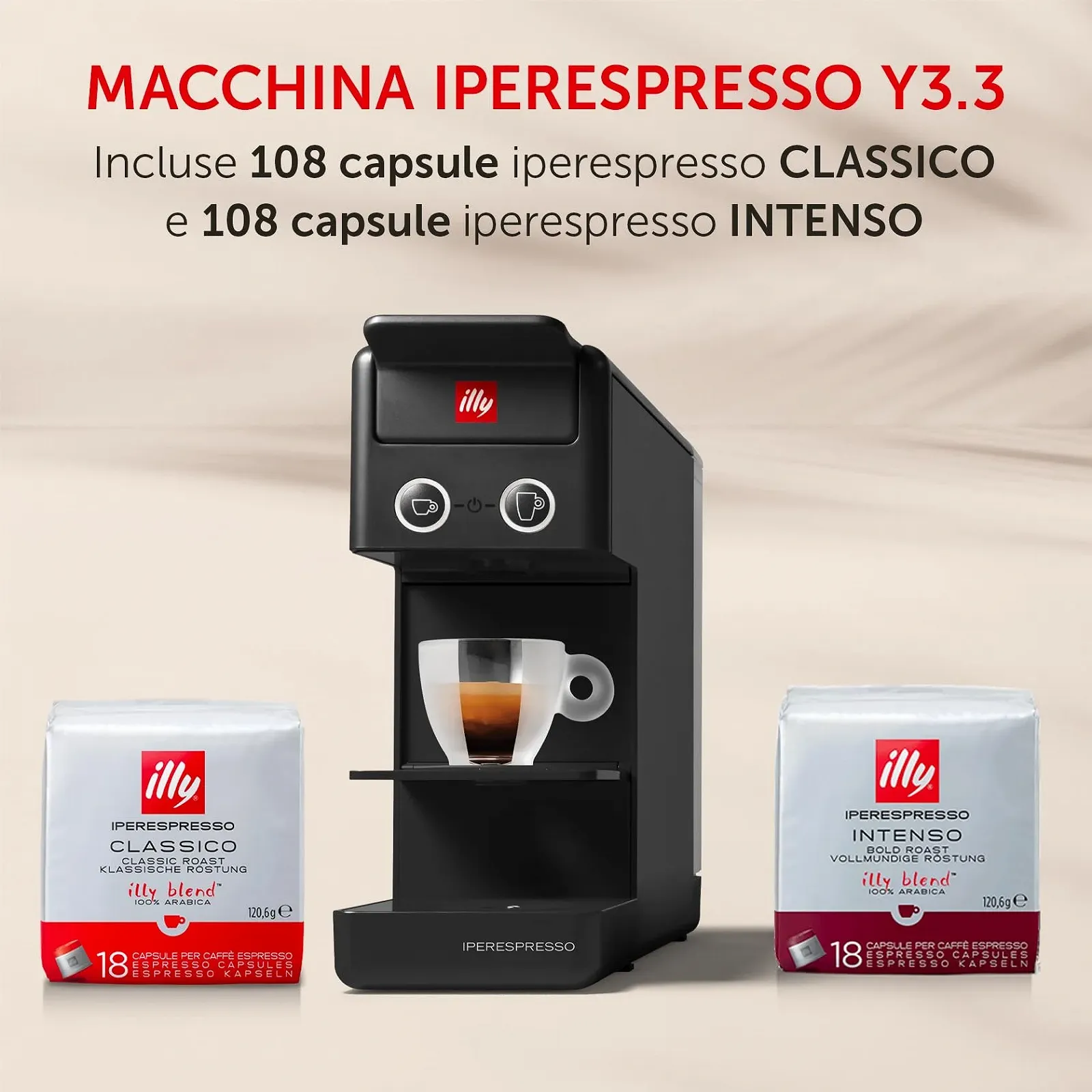 Кофеварка illy Y3.3 Hyperespresso 216 капсул Black, фото №2