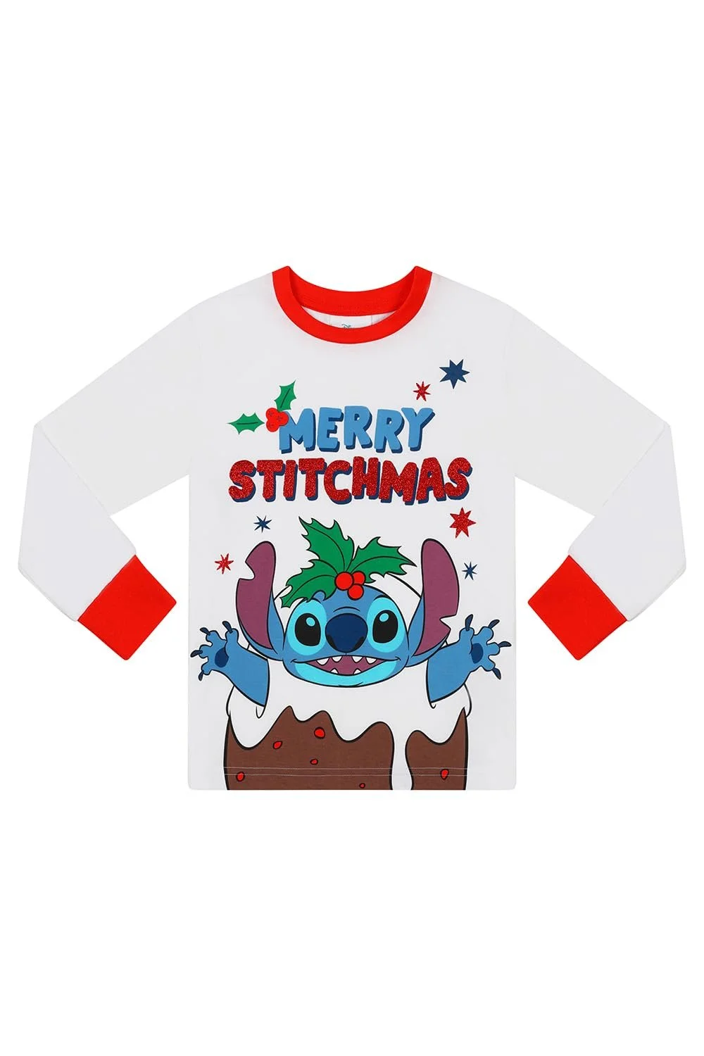 Піжама Disney Lilo and Stitch Merry Stitchmas для хлопчиків та дівчаток, фото №2 Піжама Disney Lilo and Stitch Merry Stitchmas для хлопчиків та дівчаток, фото №2