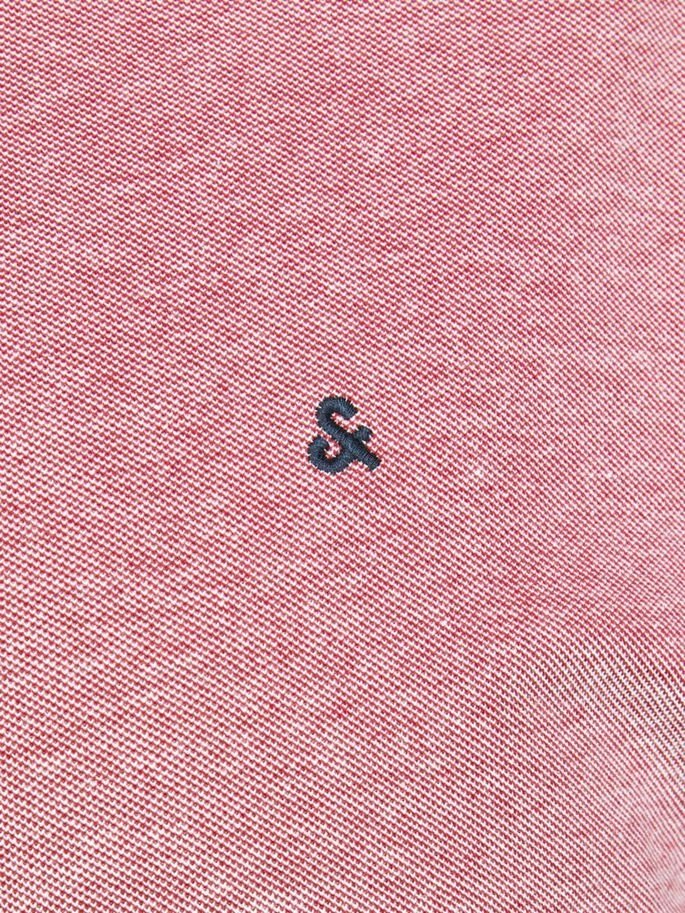 Поло JJEPAULOS POLO SS NOOS PS 12143859-Rio Red-Detail:PS Jack&Jones PLUS 2XL Червоний 2XL, фото №4