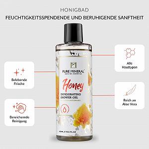Гель для душа Pure Mineral Honey увлажняющий регенерирующий 400 мл synthetic.ua - Фото 1