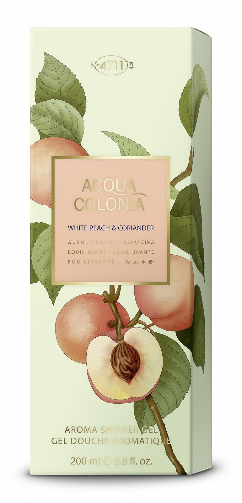 Гель для душу 4711 Acqua Colonia White Peach & Coriander 200 мл, фото №3
